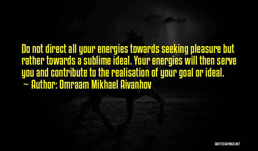 Goal Seeking Quotes By Omraam Mikhael Aivanhov
