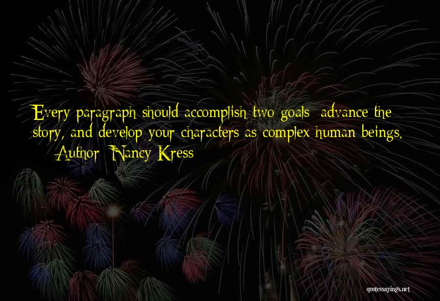 Goals Accomplish Quotes By Nancy Kress