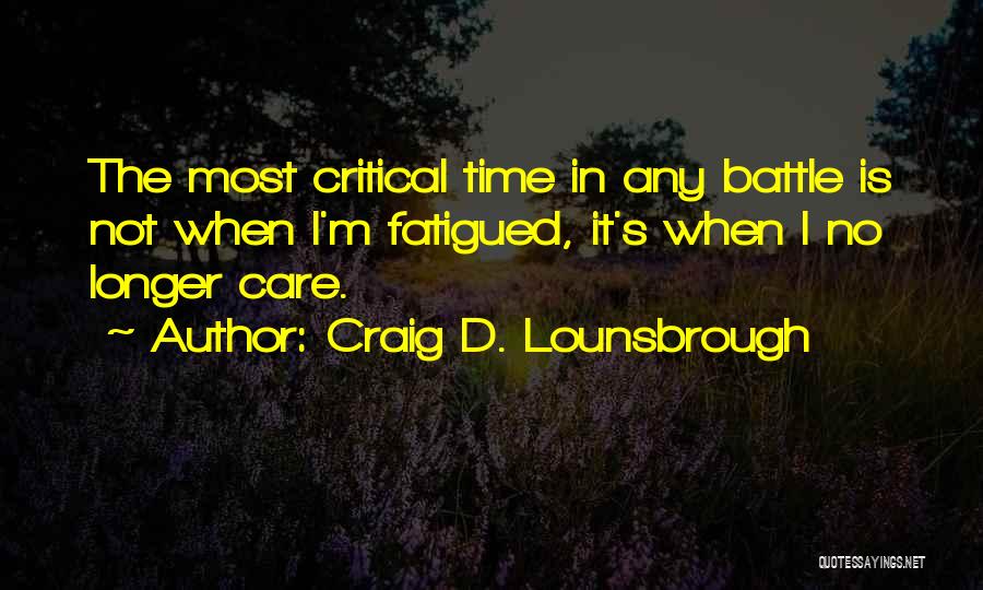 Goals And Accomplishments Quotes By Craig D. Lounsbrough