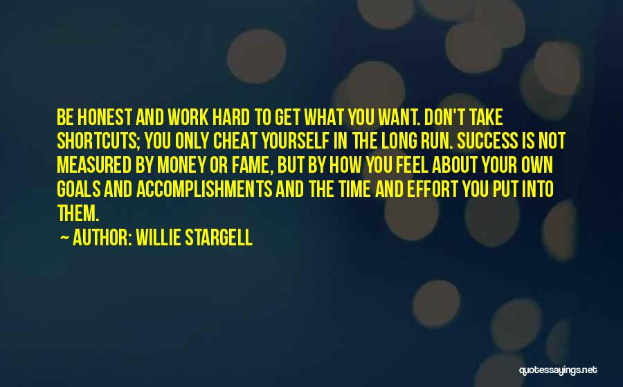 Goals And Accomplishments Quotes By Willie Stargell