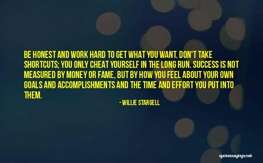 Goals And Accomplishments Quotes By Willie Stargell