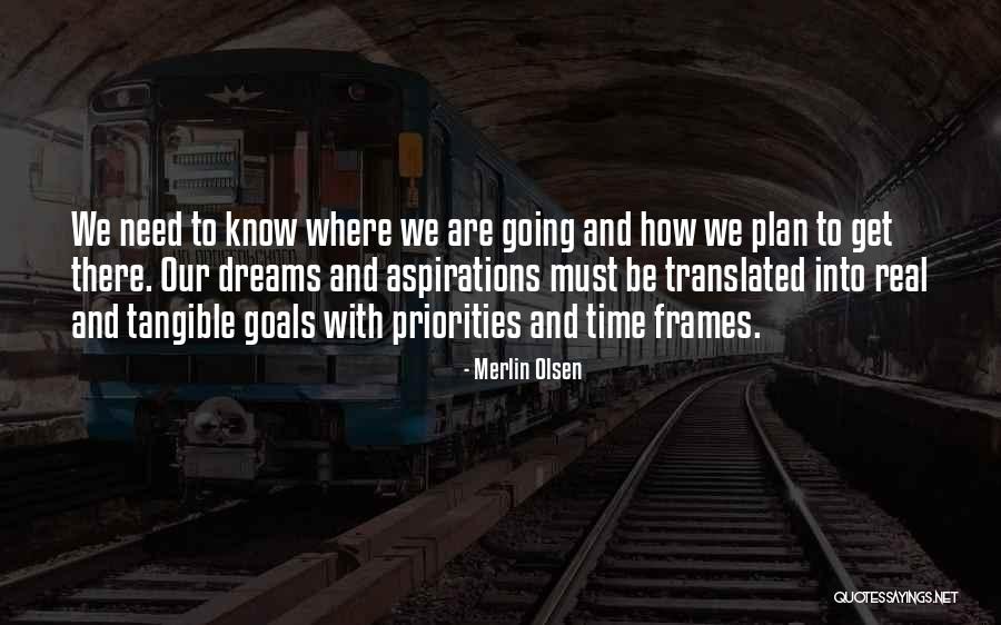 Goals And Aspirations Quotes By Merlin Olsen