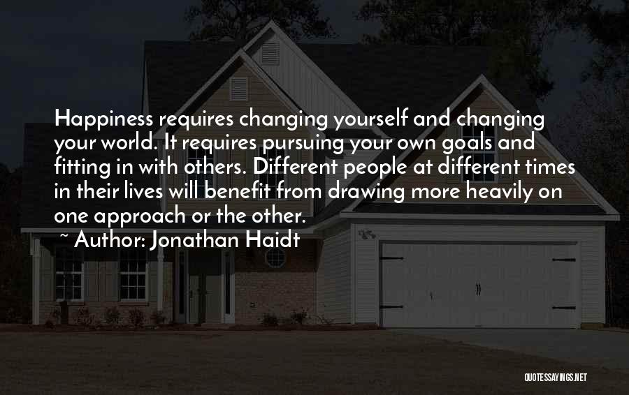 Goals And Happiness Quotes By Jonathan Haidt