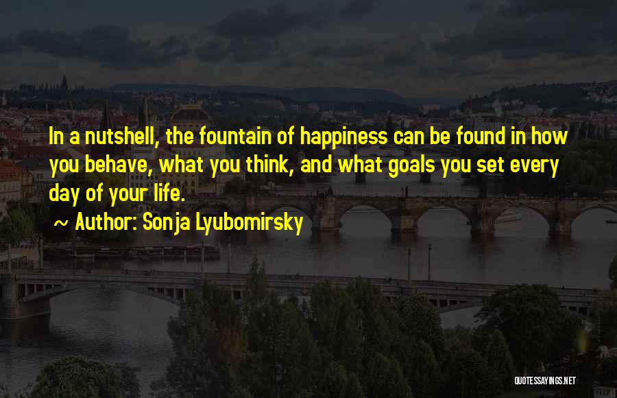 Goals And Happiness Quotes By Sonja Lyubomirsky