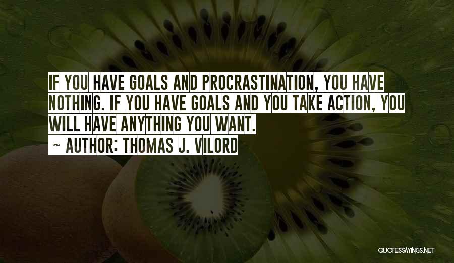 Goals And Motivation Quotes By Thomas J. Vilord