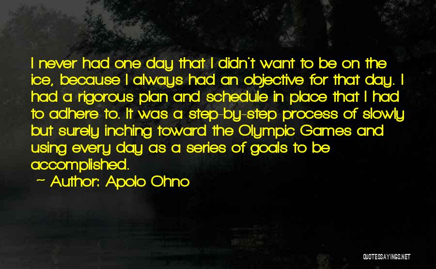 Goals And Objective Quotes By Apolo Ohno