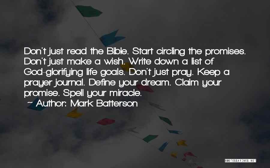 Goals In The Bible Quotes By Mark Batterson