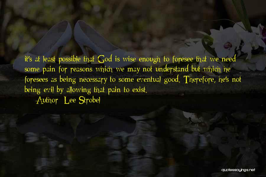God Allowing Evil Quotes By Lee Strobel