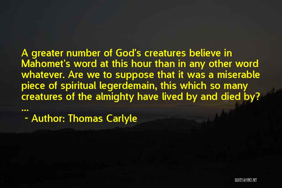 God Almighty Quotes By Thomas Carlyle