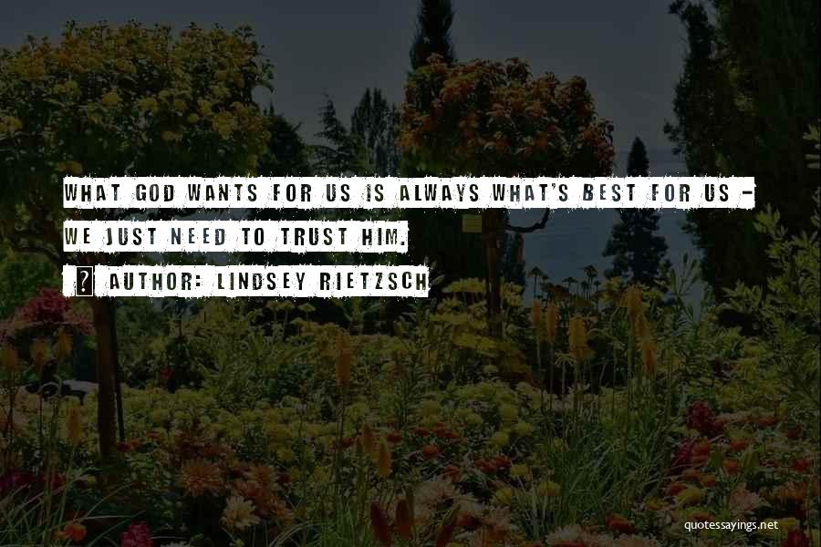 God Always Has A Plan Quotes By Lindsey Rietzsch