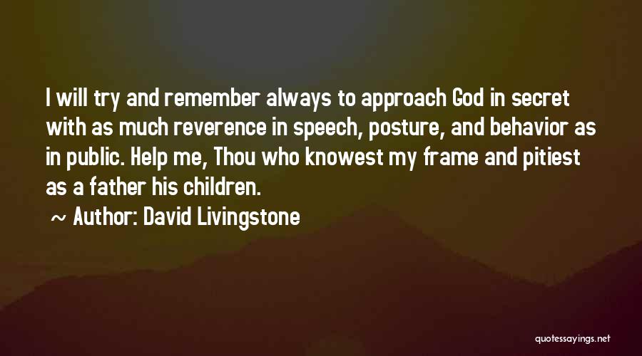 God Always Help Quotes By David Livingstone