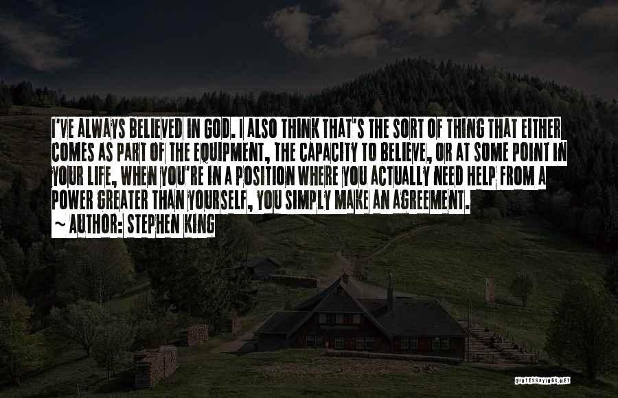 God Always Help Quotes By Stephen King