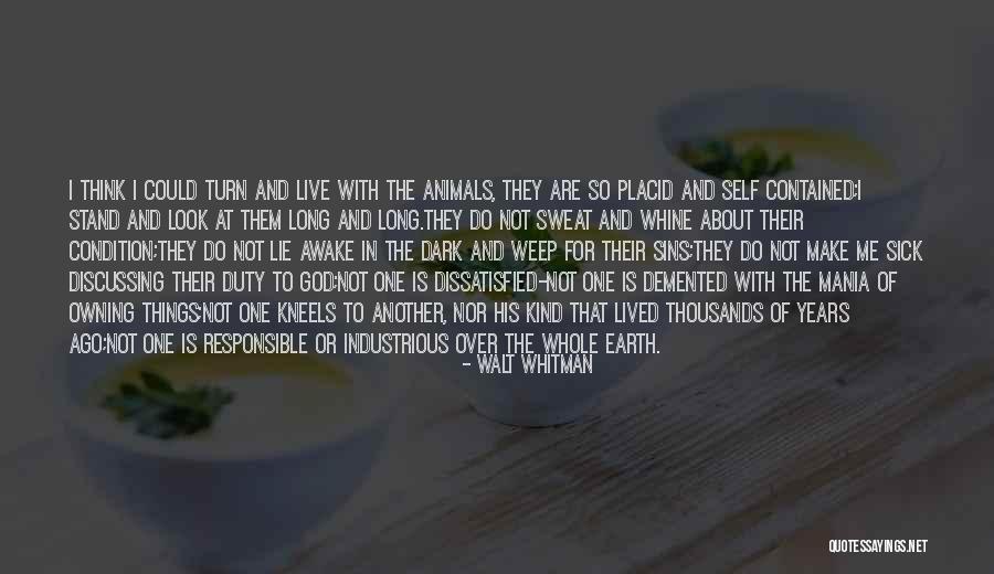 God And Animals Quotes By Walt Whitman God And Animals Quotes By Walt Whitman