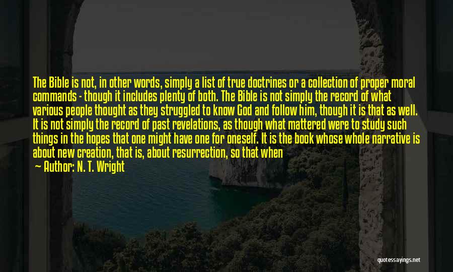 God And Creation Quotes By N. T. Wright