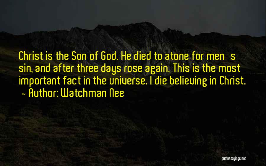 God And Easter Quotes By Watchman Nee