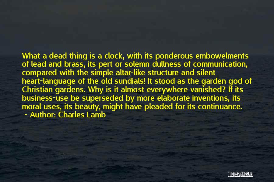 God And Gardens Quotes By Charles Lamb