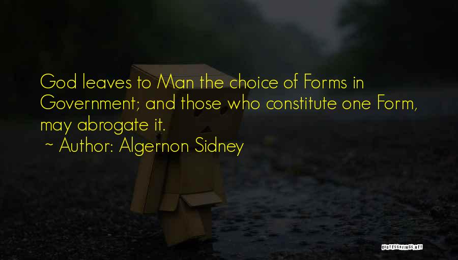 God And Government Quotes By Algernon Sidney