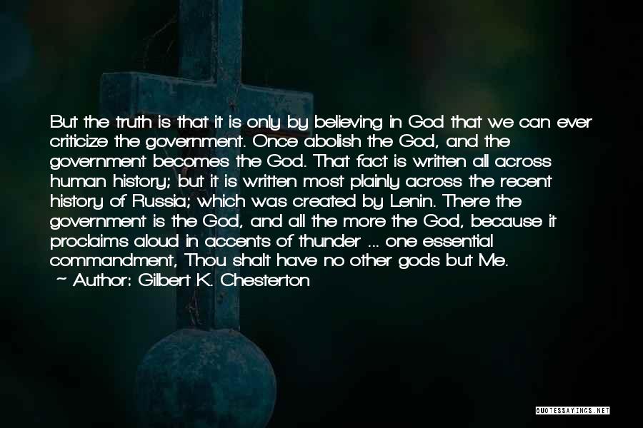 God And Government Quotes By Gilbert K. Chesterton