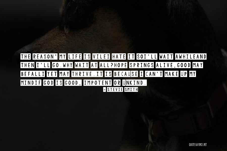 God And Hate Quotes By Stevie Smith God And Hate Quotes By Stevie Smith