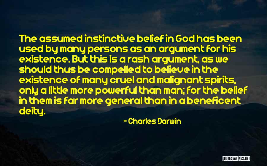 God And His Existence Quotes By Charles Darwin