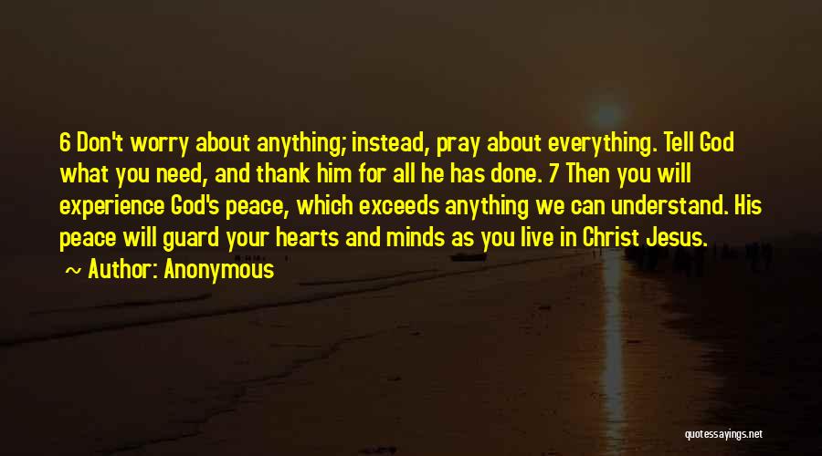 God And Jesus Christ Quotes By Anonymous