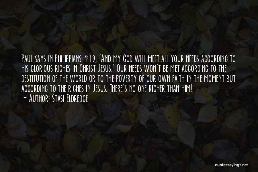 God And Jesus Quotes By Stasi Eldredge