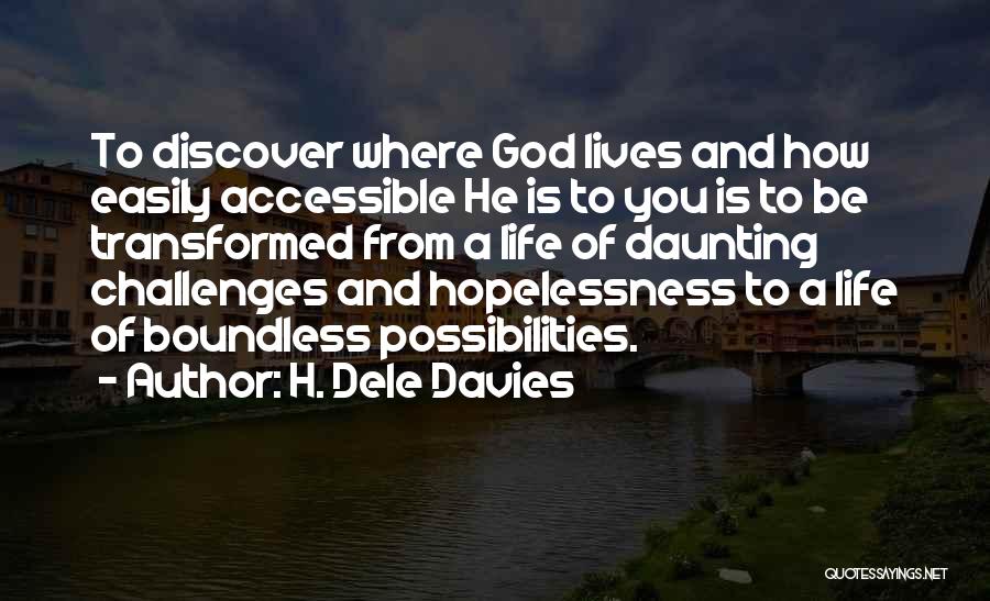 God And Life Challenges Quotes By H. Dele Davies