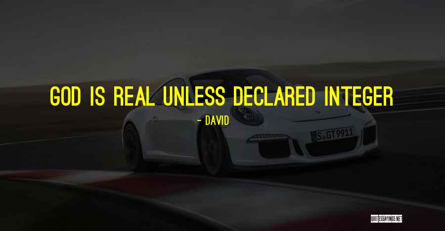 God And Math Quotes By David