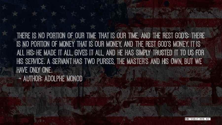 God And Money Quotes By Adolphe Monod