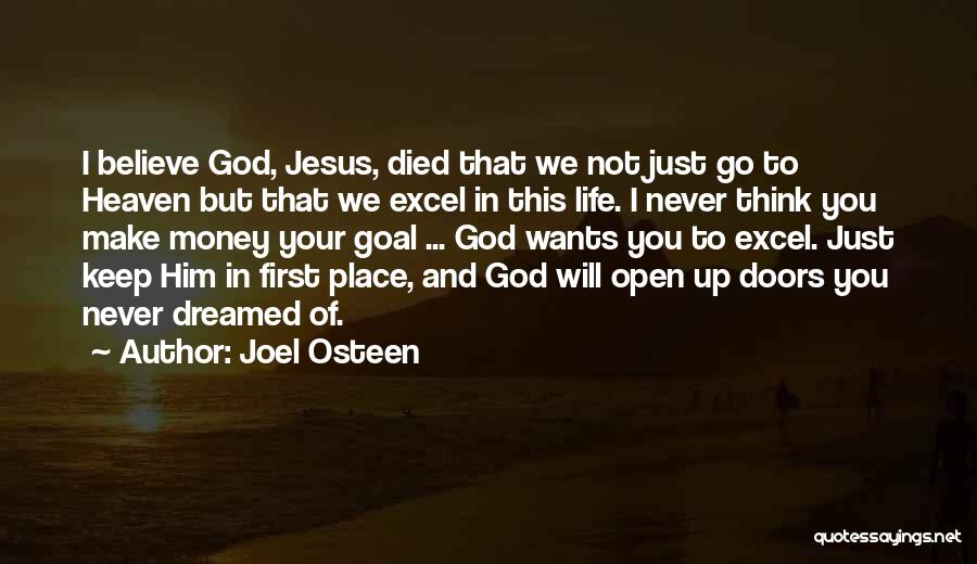 God And Money Quotes By Joel Osteen