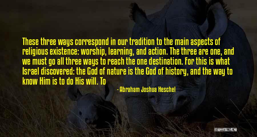 God And Nature Quotes By Abraham Joshua Heschel