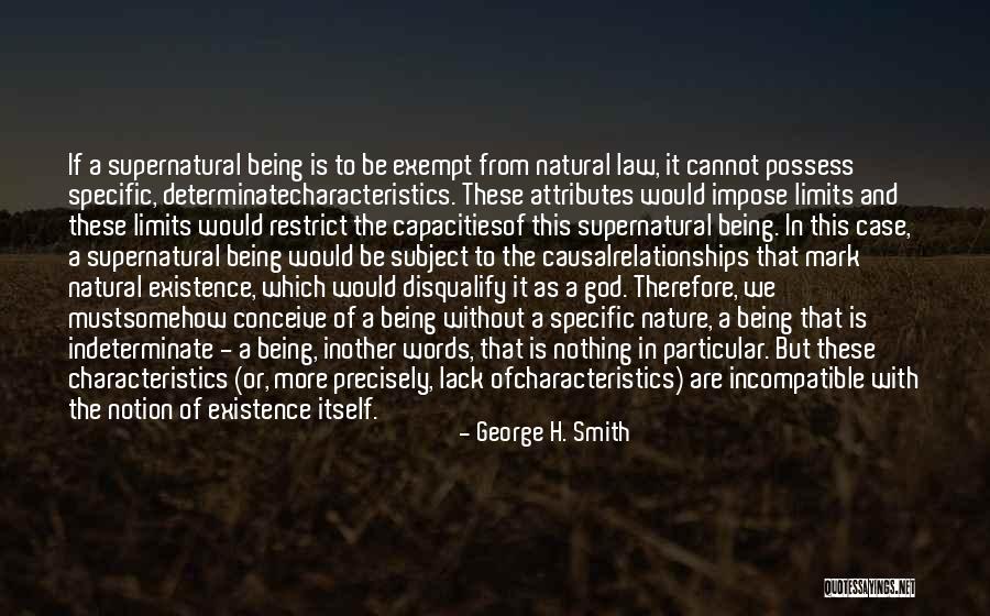 God And Nature Quotes By George H. Smith