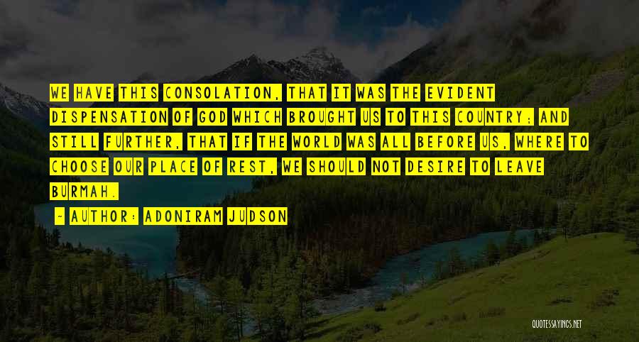 God And Our Country Quotes By Adoniram Judson
