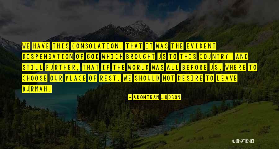 God And Our Country Quotes By Adoniram Judson