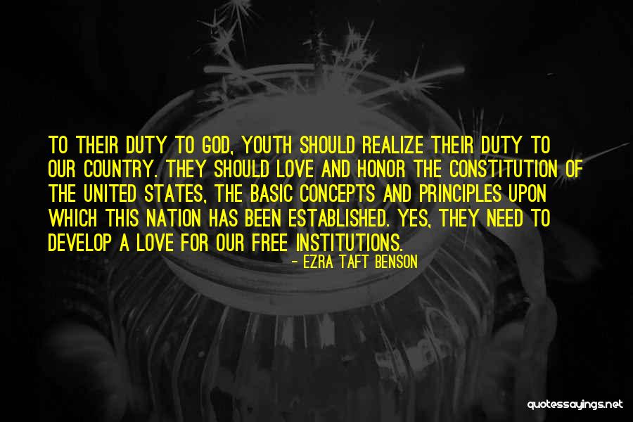 God And Our Country Quotes By Ezra Taft Benson God And Our Country Quotes By Ezra Taft Benson
