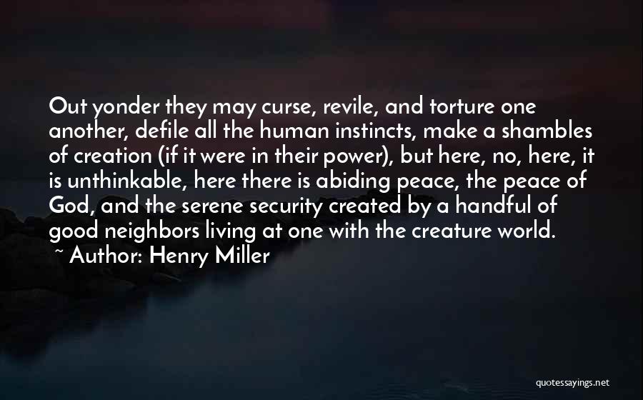 God And Peace Quotes By Henry Miller