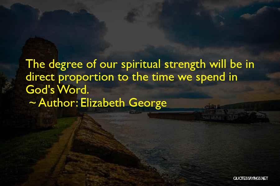 God And Strength From The Bible Quotes By Elizabeth George