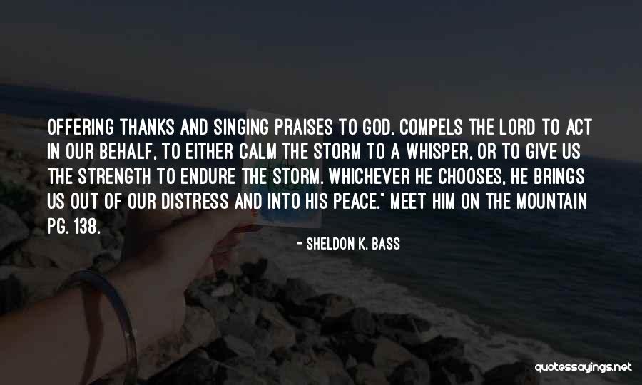 God And Strength Quotes By Sheldon K. Bass