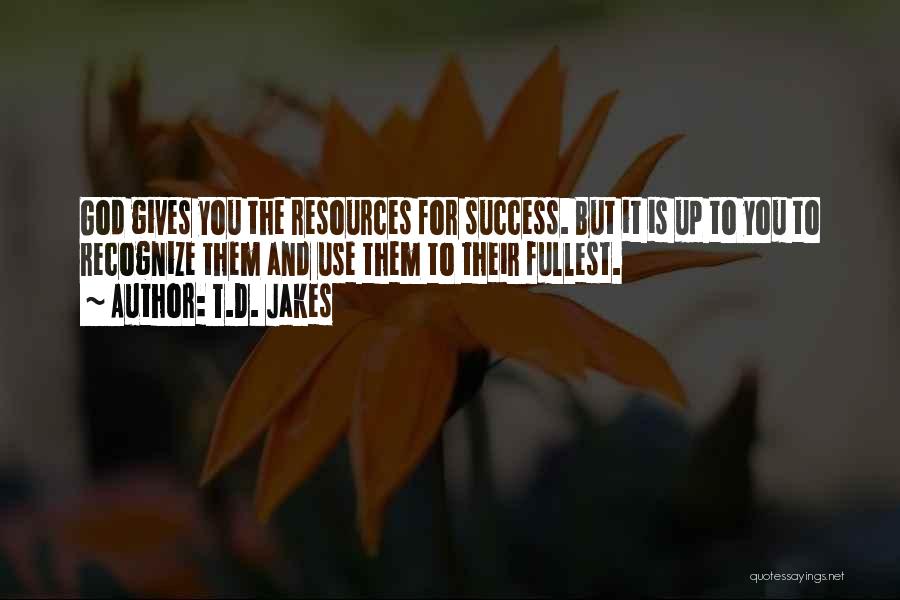 God And Success Quotes By T.D. Jakes