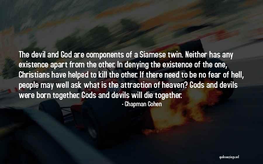 God And The Devil Quotes By Chapman Cohen