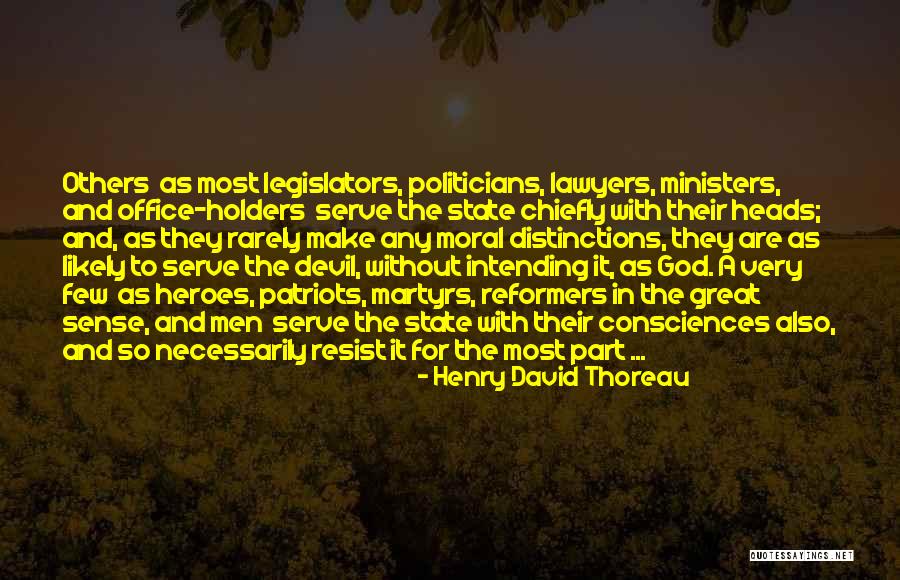 God And The Devil Quotes By Henry David Thoreau