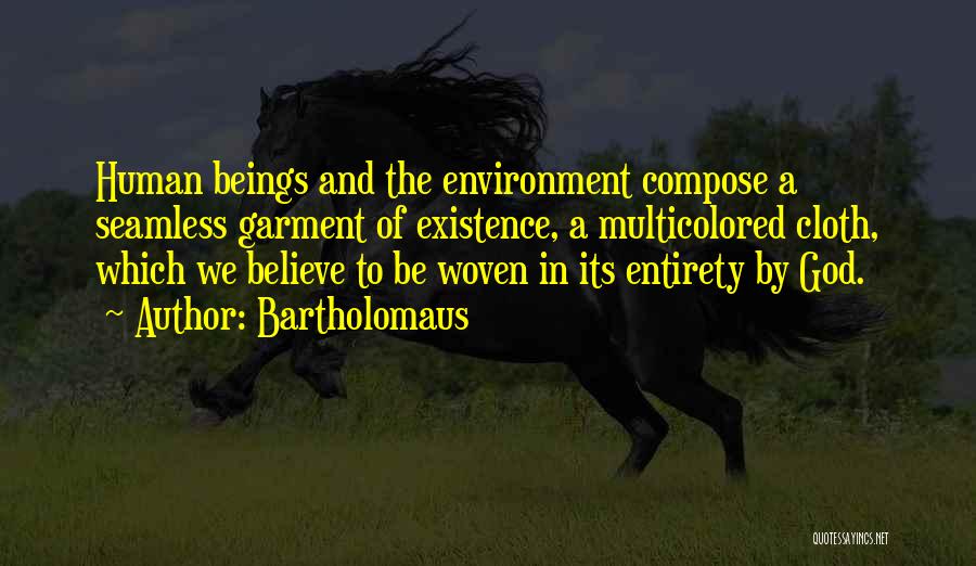 God And The Environment Quotes By Bartholomaus