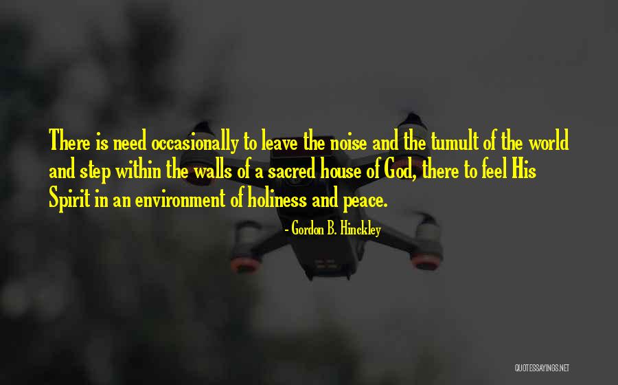 God And The Environment Quotes By Gordon B. Hinckley