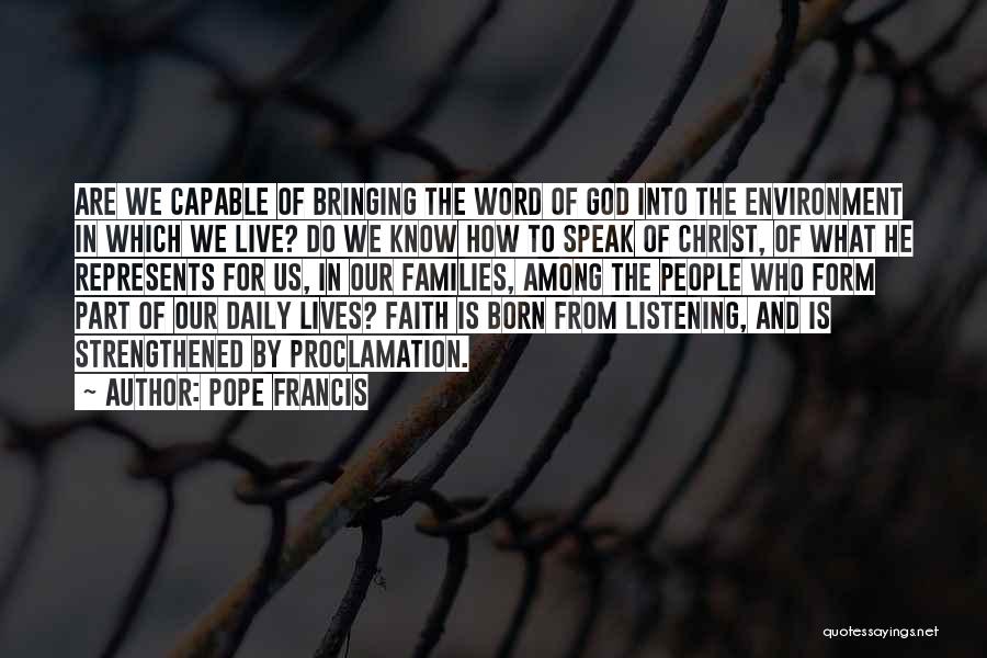 God And The Environment Quotes By Pope Francis