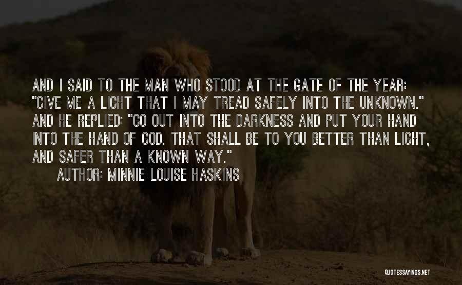 God And The New Year Quotes By Minnie Louise Haskins