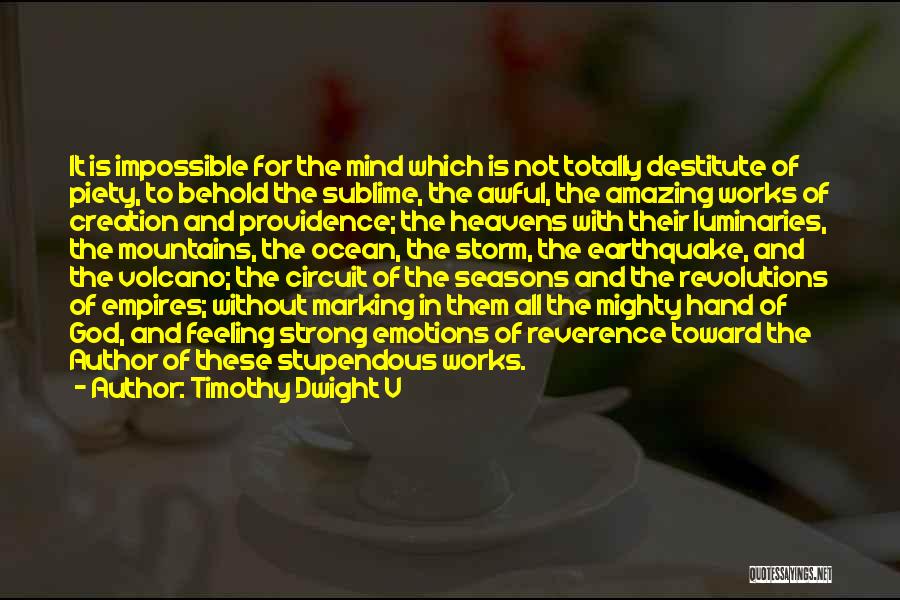 God And The Seasons Quotes By Timothy Dwight V