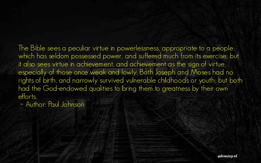 God And Youth Quotes By Paul Johnson