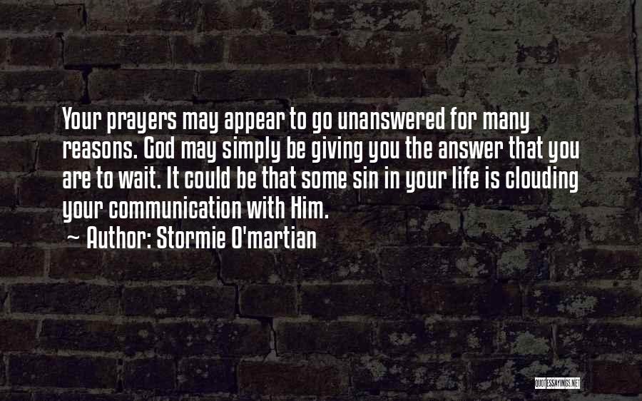 God Answer Prayers Quotes By Stormie O'martian