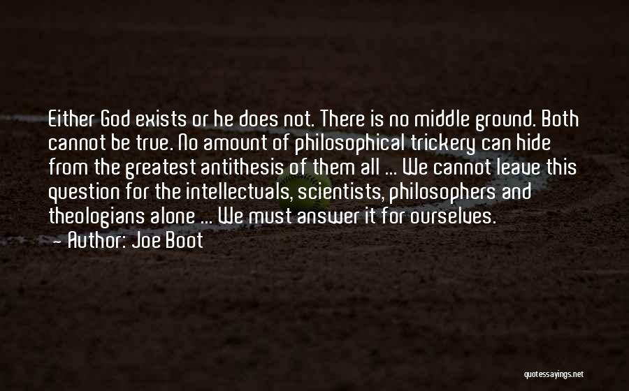God Answer Quotes By Joe Boot