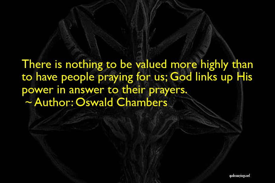 God Answer Quotes By Oswald Chambers